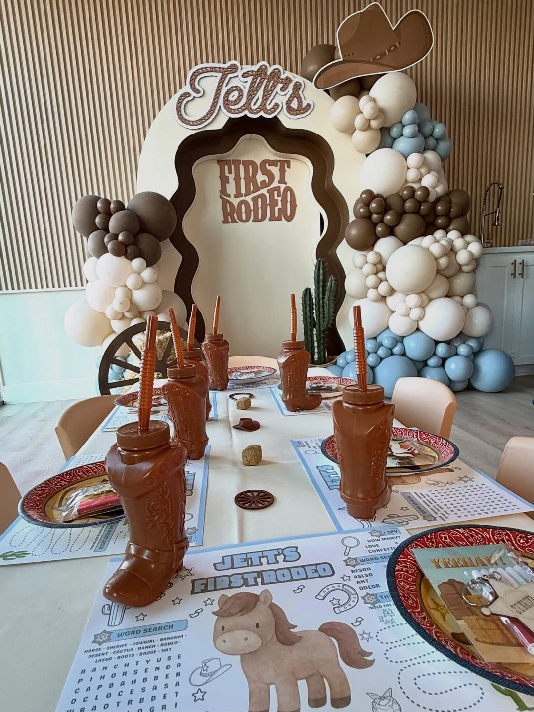 First Rodeo Activity Table first rodeo birthday party