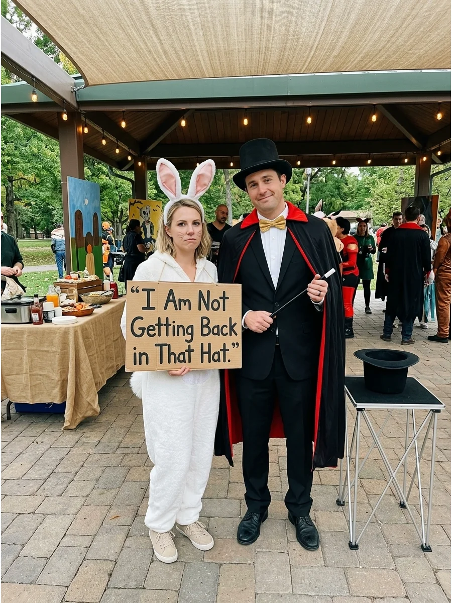 Host Outfit funny halloween costumes for couples