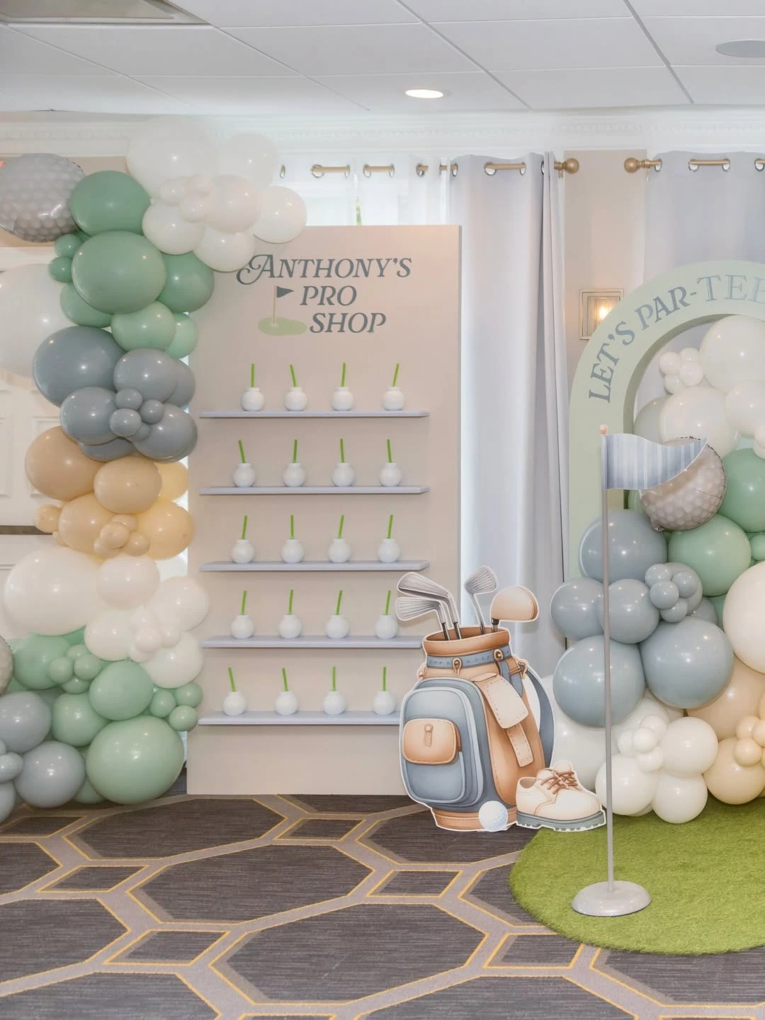 Personalized Pro Shop Station hole in one first birthday