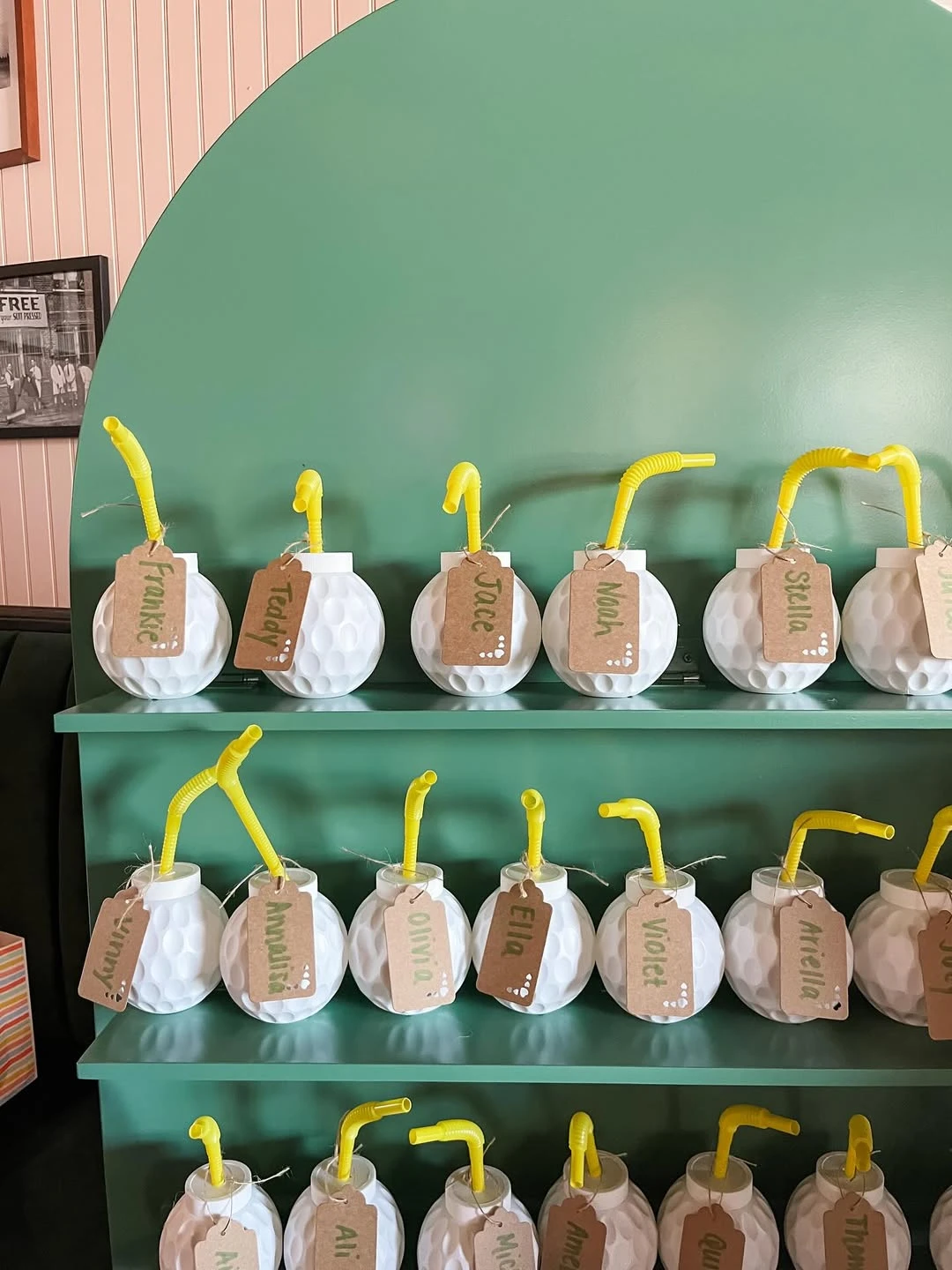 Themed Hydration Station hole in one first birthday
