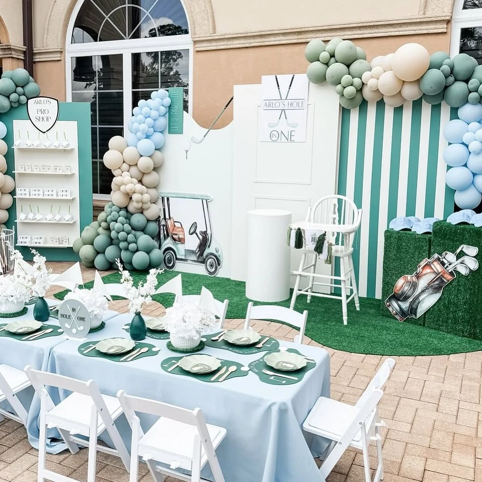 Multi-Textured Fairway Scene hole in one first birthday