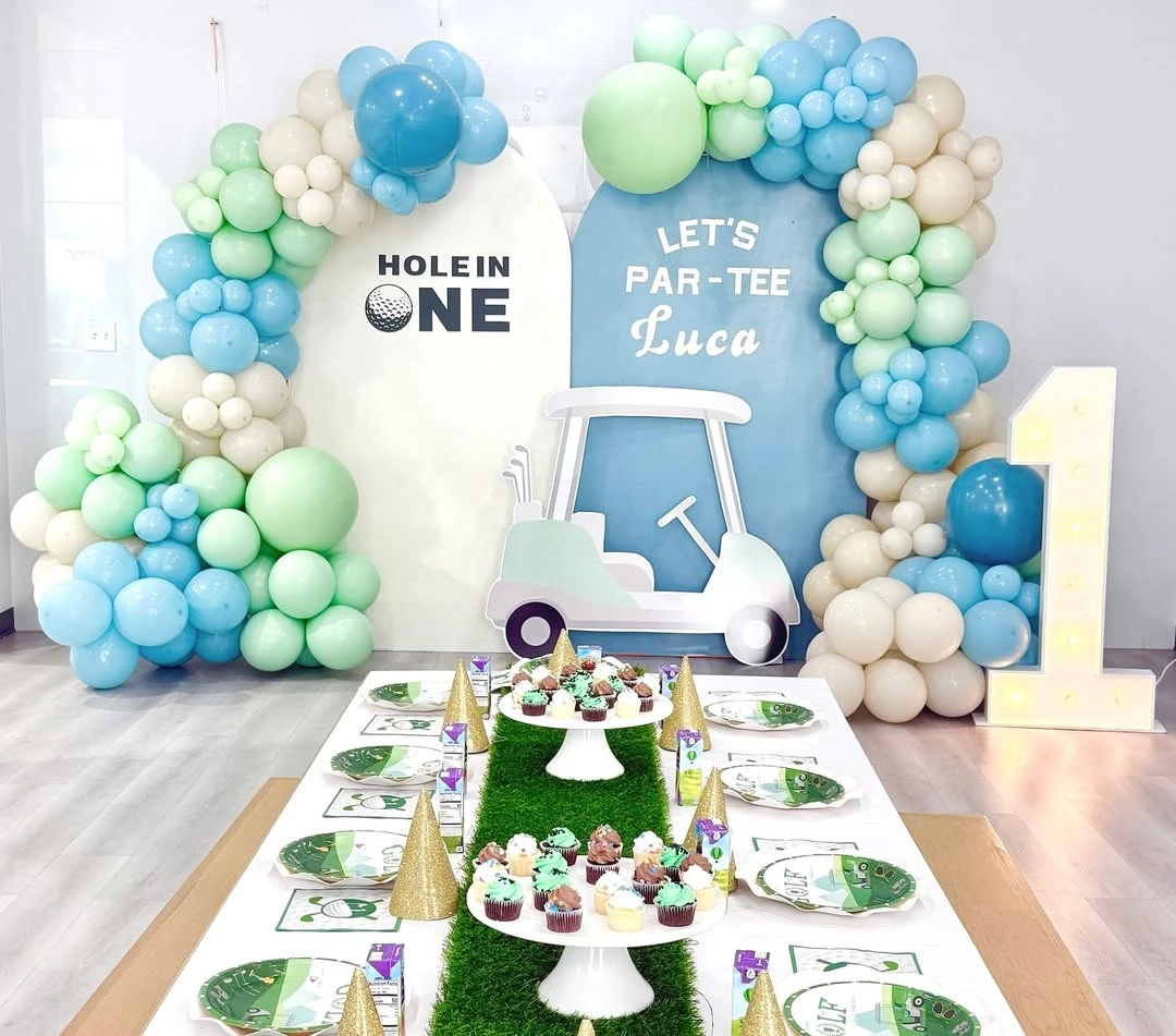 Arched Fairway Display Station hole in one first birthday