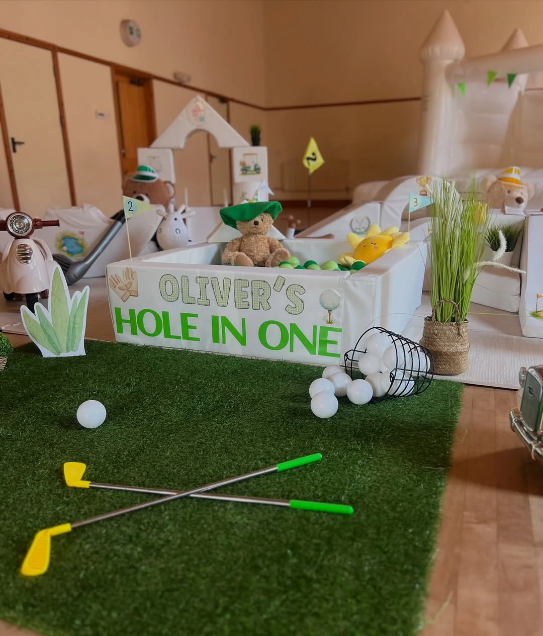 Soft Play Course Zone hole in one first birthday