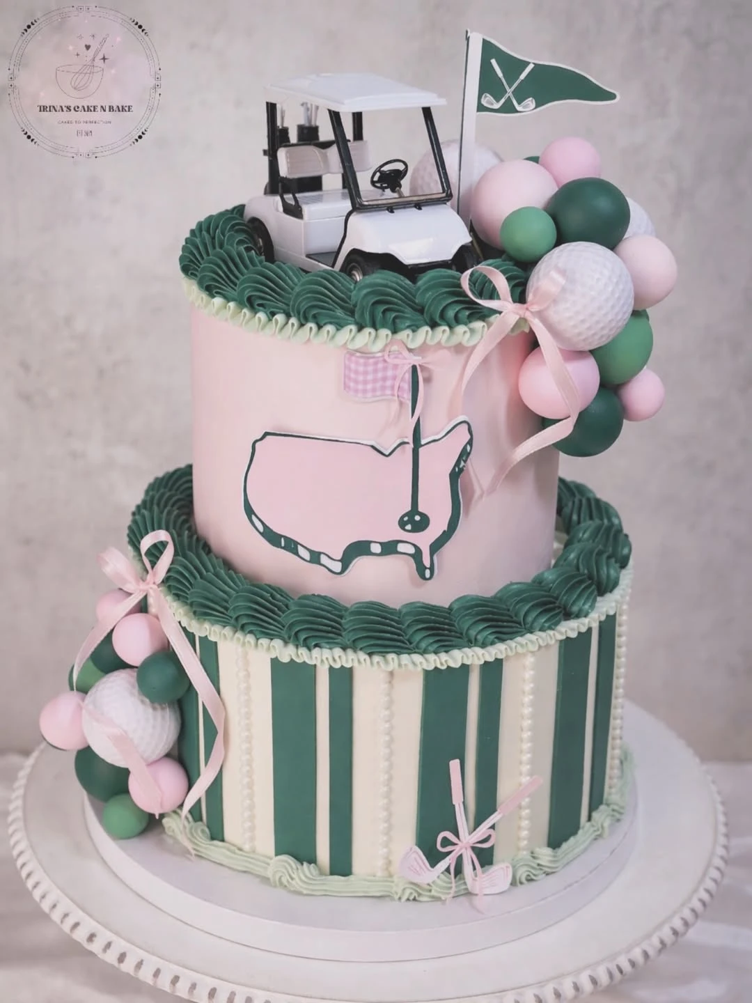Coordinated Course Cake Set hole in one first birthday