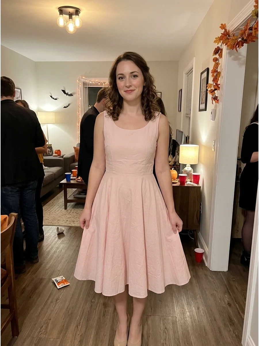 Baby Houseman From Dirty Dancing. Wear a pale pink sleeveless dress, low heels, softly curled hair, and subtle makeup for a romantic costume inspired by the famous dance finale. Ic