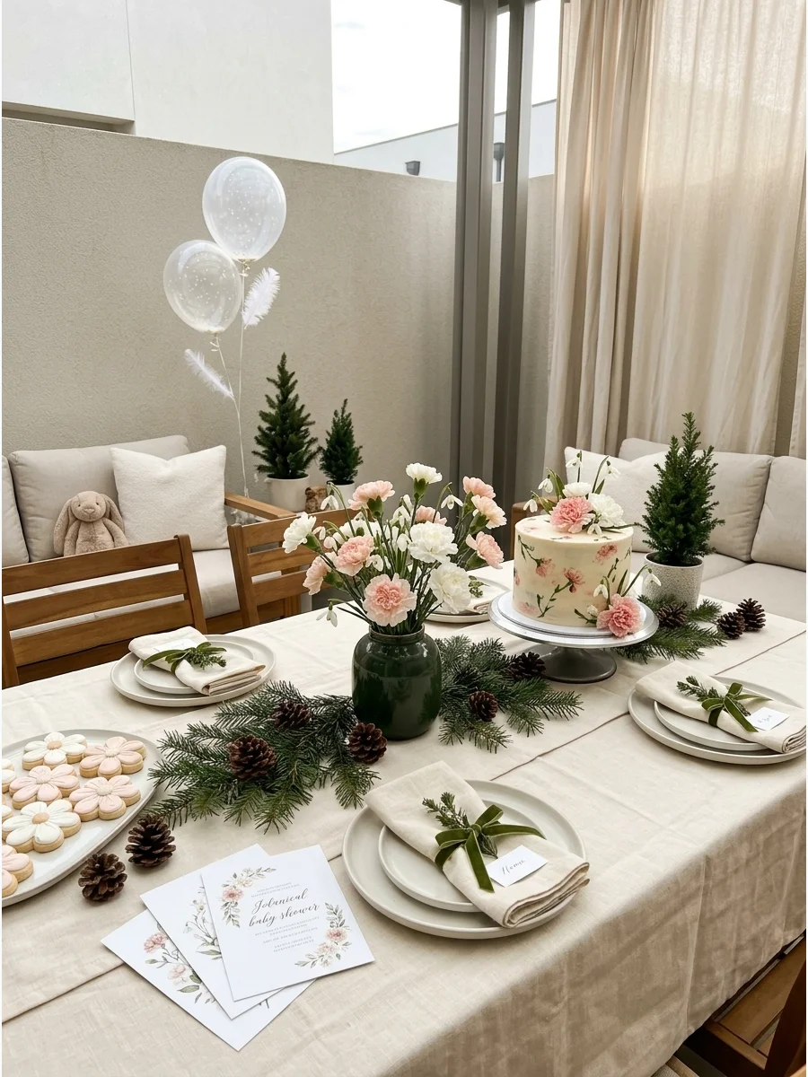 Cozy Theme January Baby Shower Themes