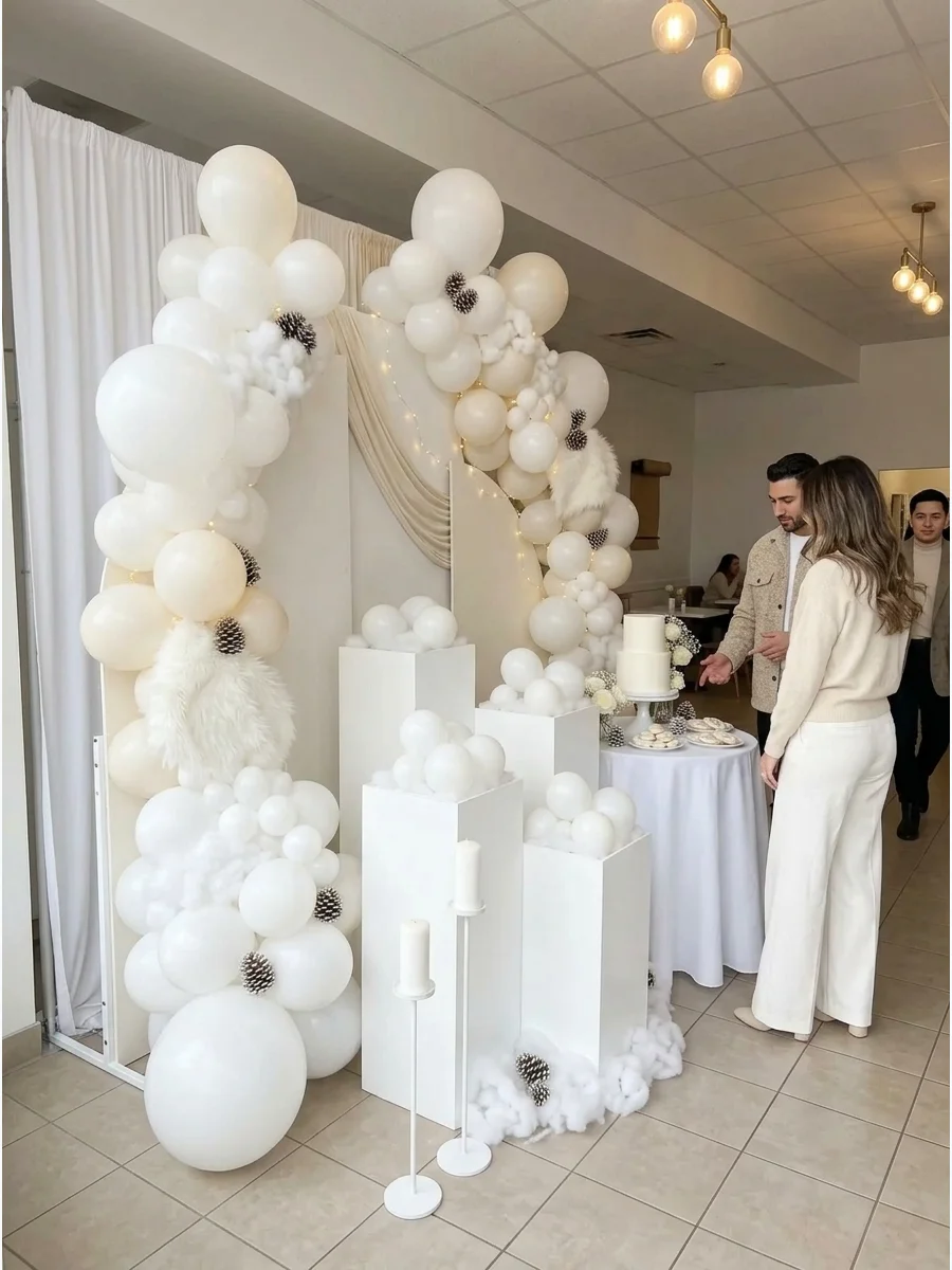 Winter White Baby Shower support view 1