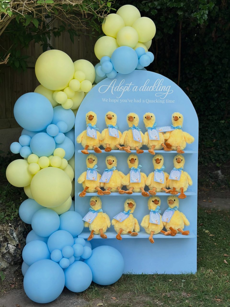 Adopt a Duckling Station one lucky duck birthday party