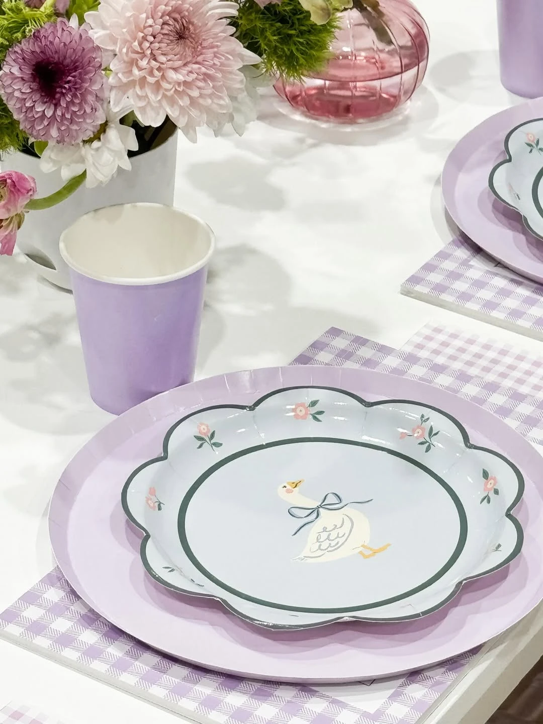 Themed Scalloped Tableware one silly goose birthday