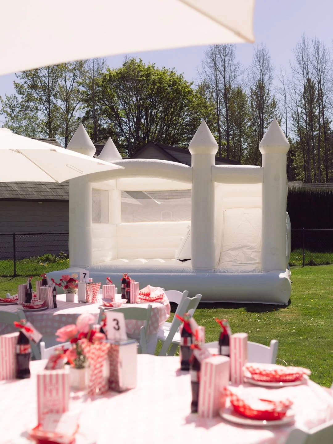 Monochrome Bounce House Activity she s ready to pop baby shower