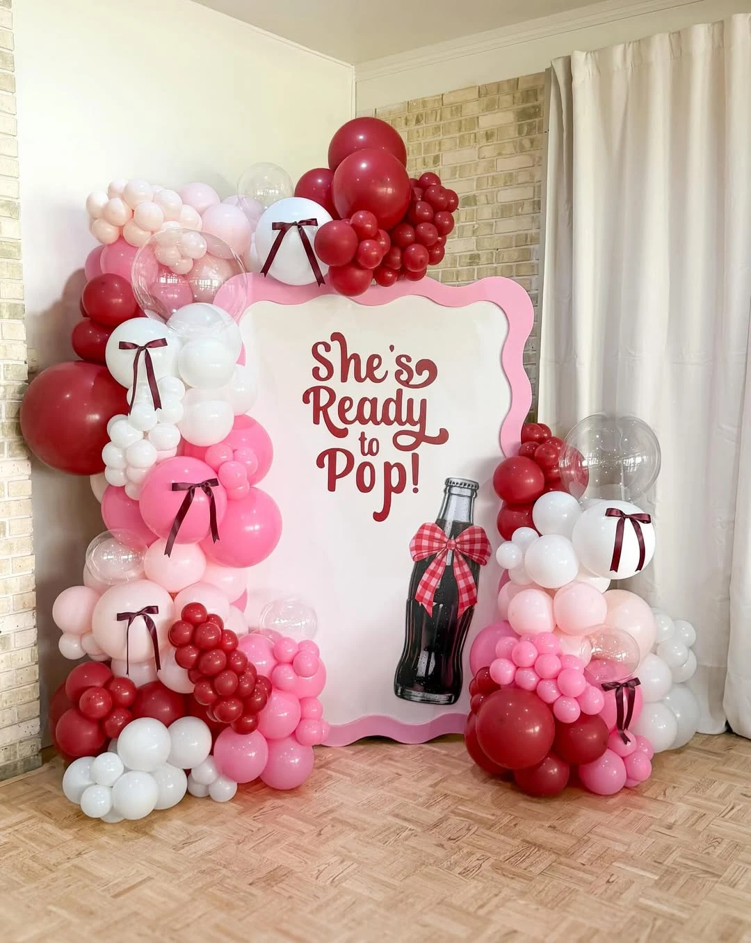 Vintage Soda Pop Backdrop she s ready to pop baby shower