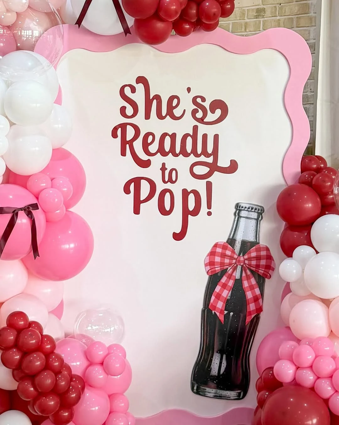 Vintage Soda Pop Backdrop she s ready to pop baby shower