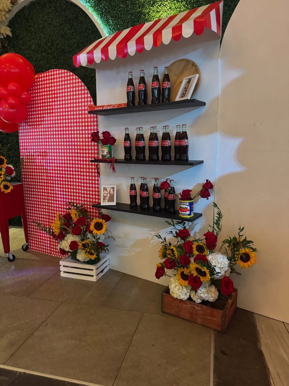 Shelved Soda Refreshment Station she s ready to pop baby shower