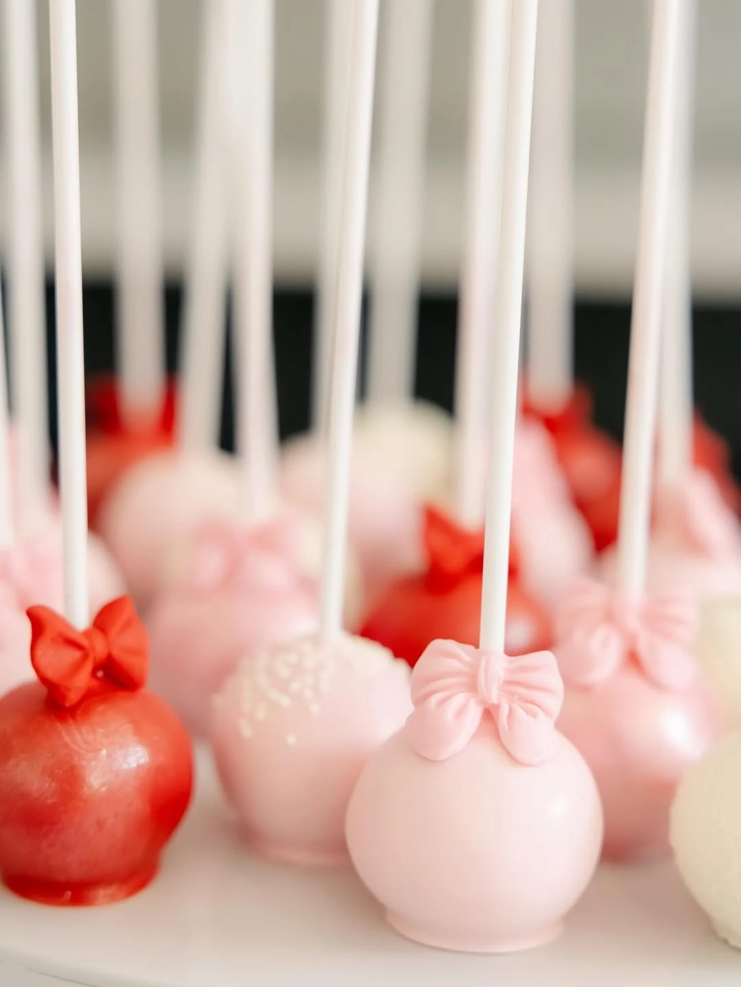 Bow-Tied Cake Pops she s ready to pop baby shower