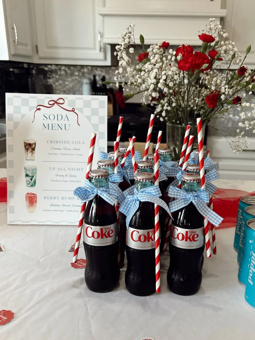 Customized Fizzy Drink Menu she s ready to pop baby shower