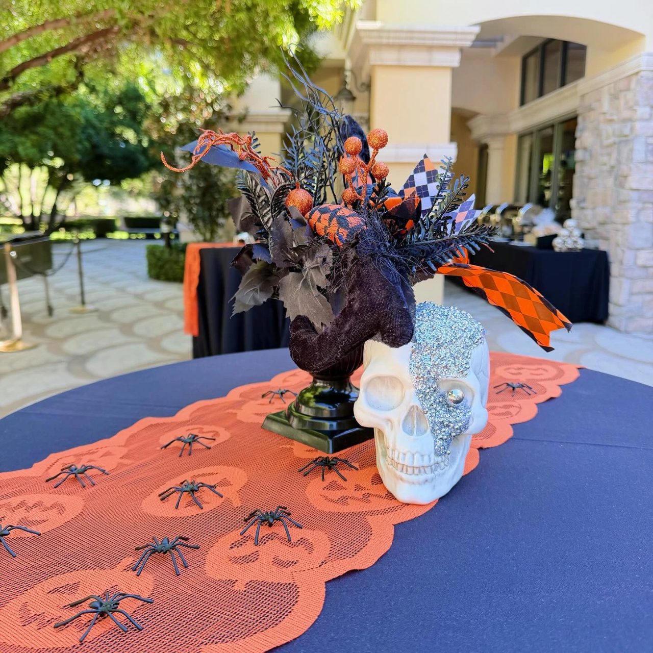 Whimsical Table Centerpieces spooky one first birthday