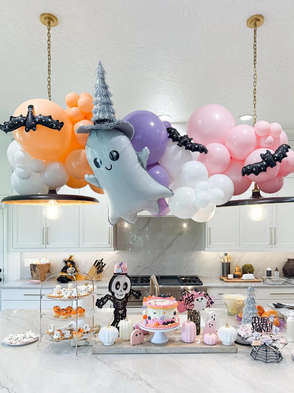 Pastel Ghost Dessert Island spooky one first birthday