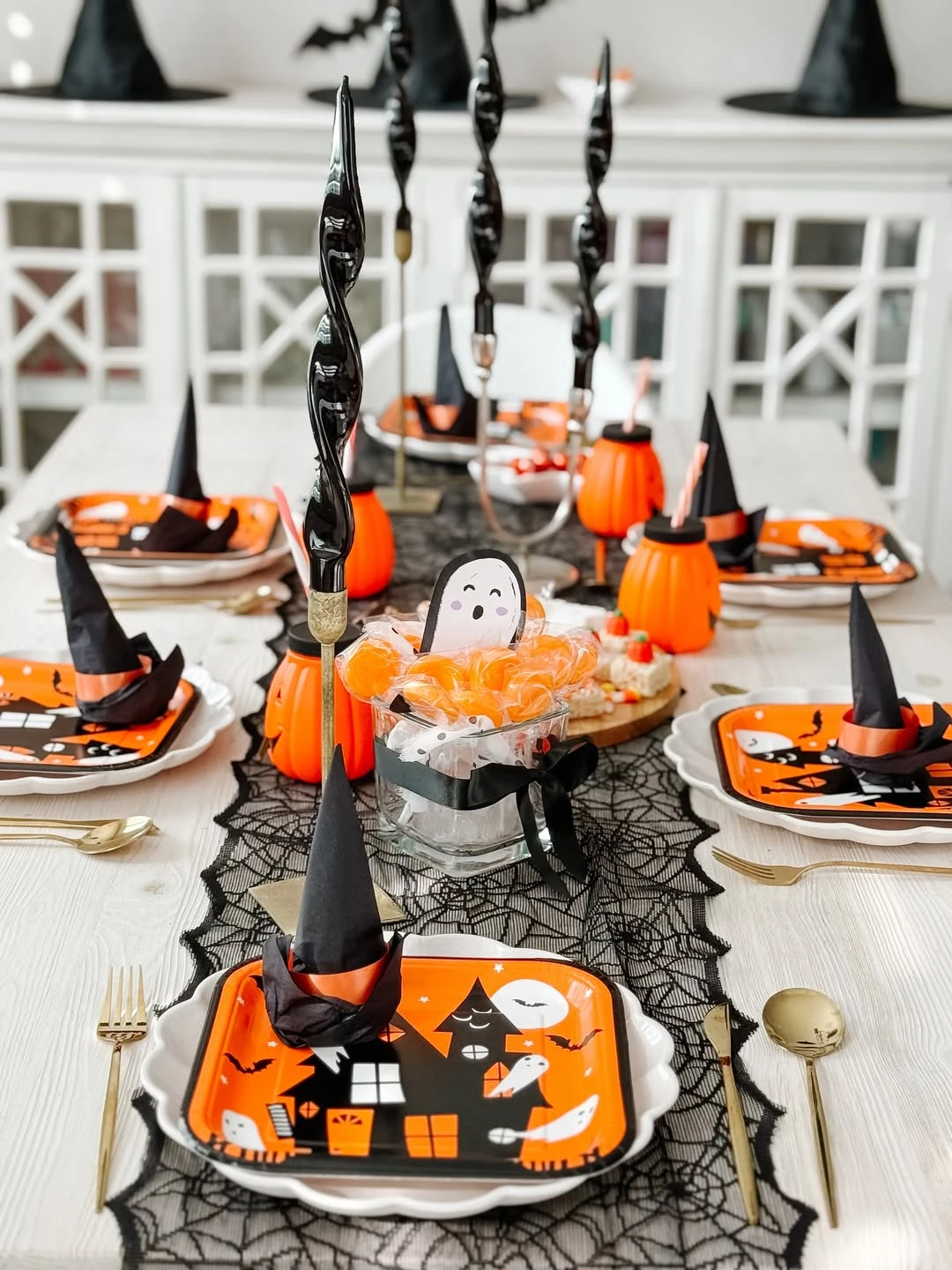 Whimsical Haunted Tablescape spooky one first birthday