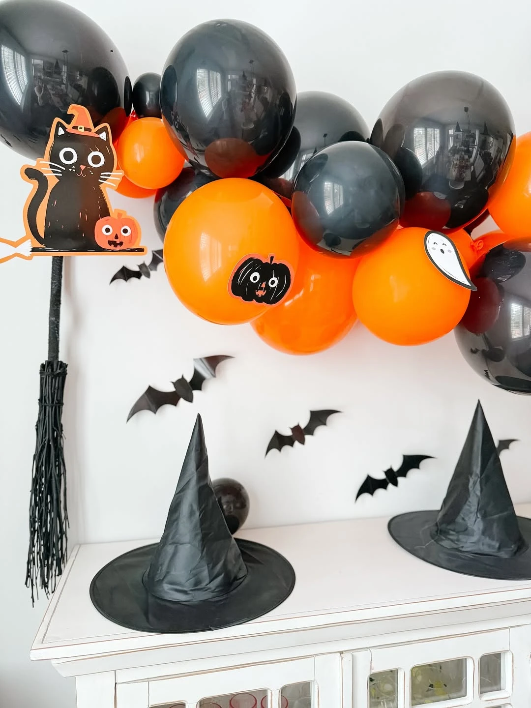 Character-Accented Balloon Garland spooky one first birthday