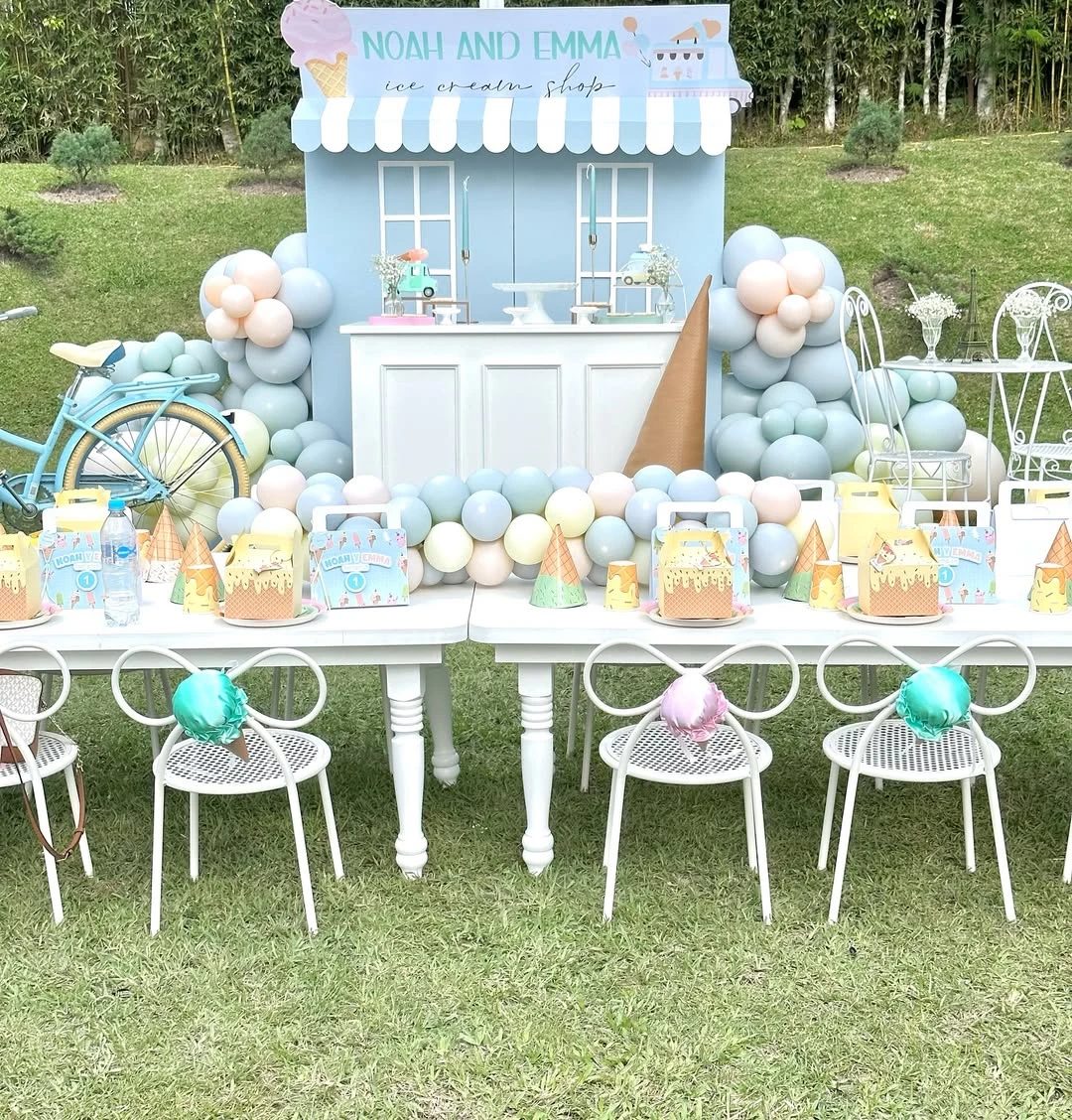 Ice Cream Shop Facade sweet one first birthday