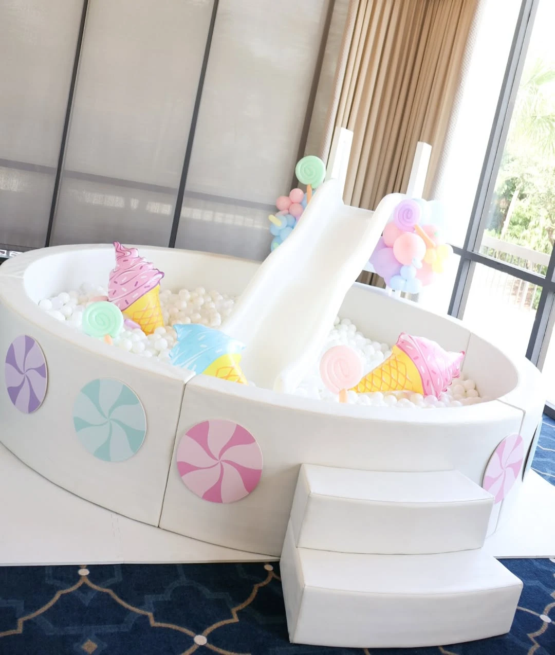 Candy-Themed Soft Play Zones sweet one first birthday