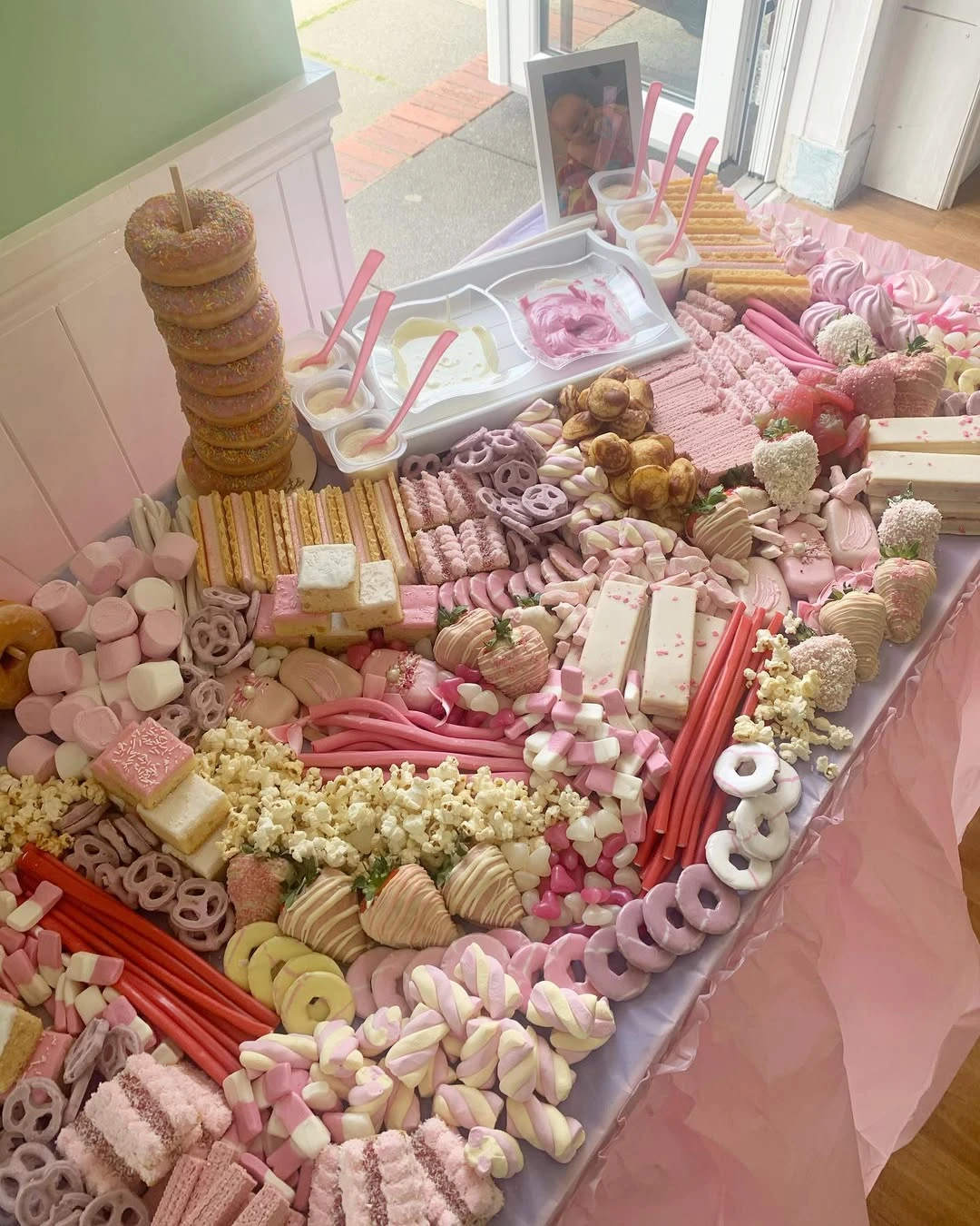 Abundant Pastel Grazing Layout sweet one first birthday
