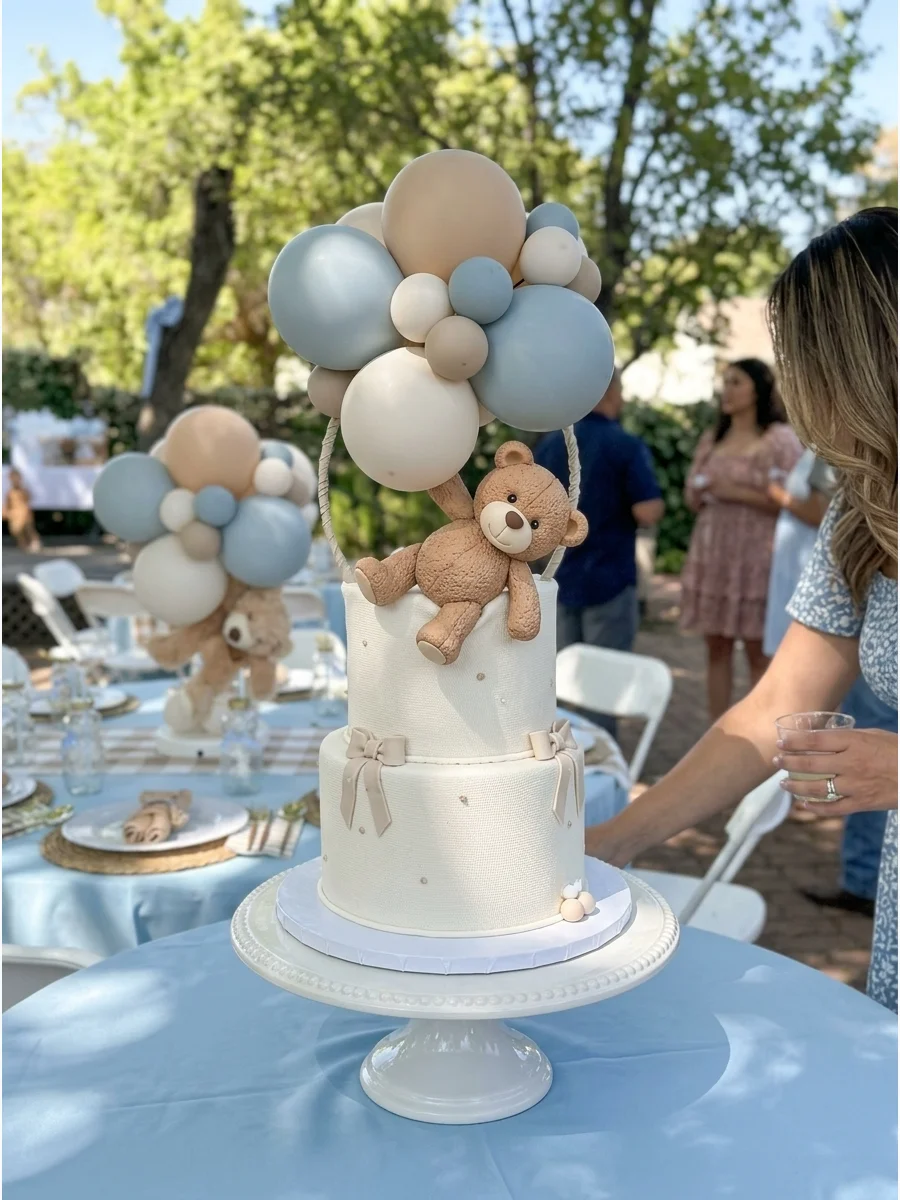 Teddy Bear Balloon Cake support view 1