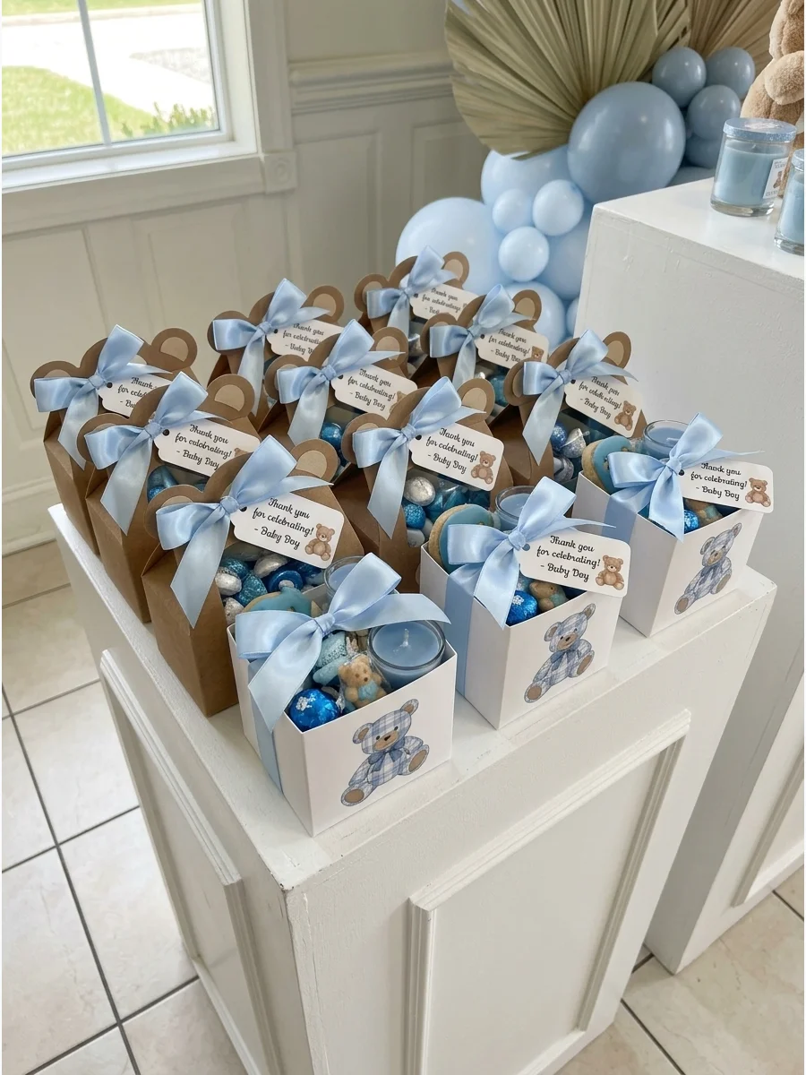 Teddy Bear Favor Boxes teddy bear baby shower
