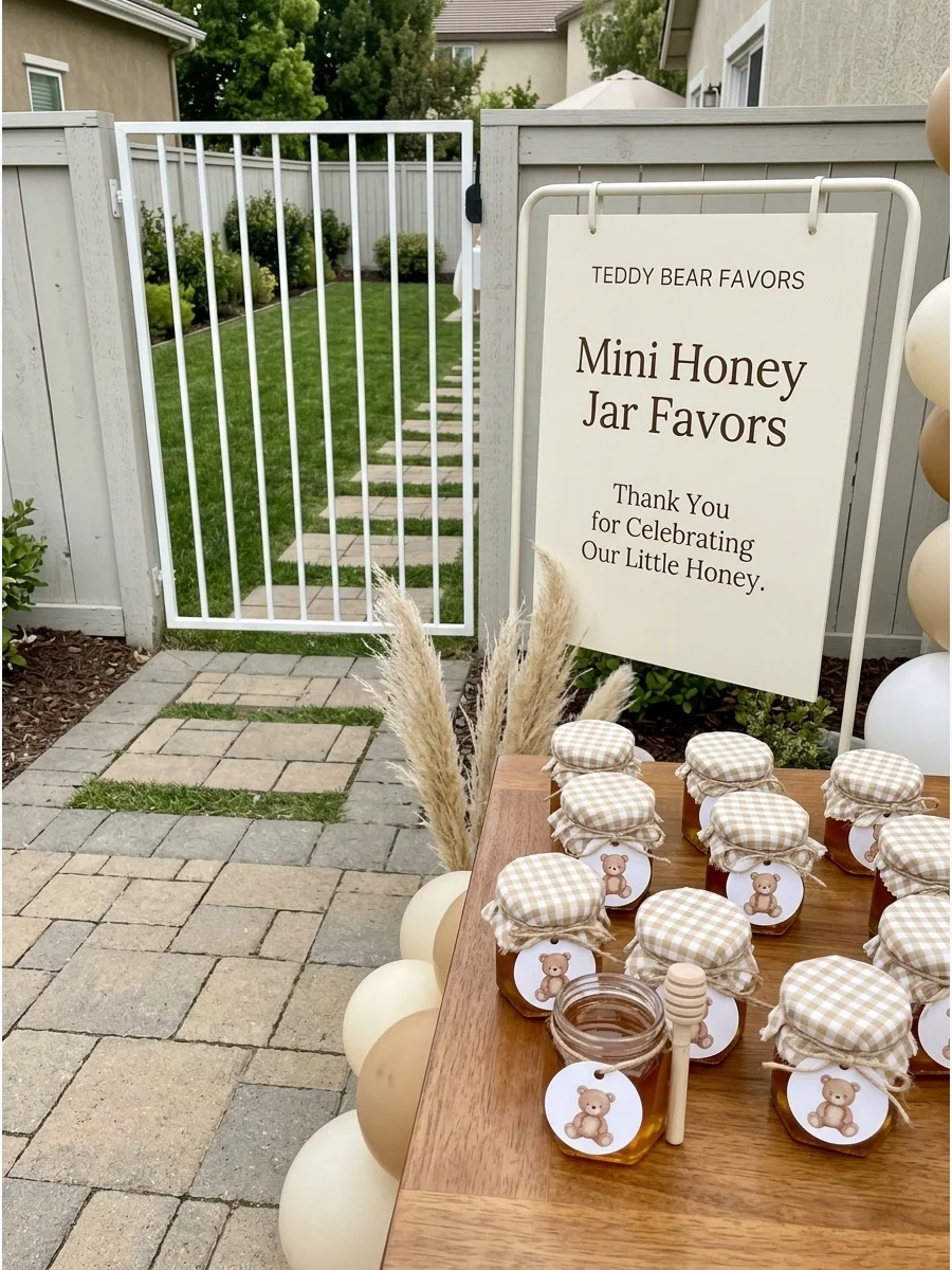 Mini Honey Jar Favors support view 1
