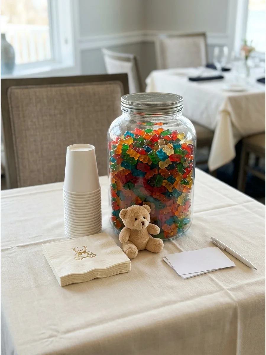 Theme Drink Station teddy bear baby shower