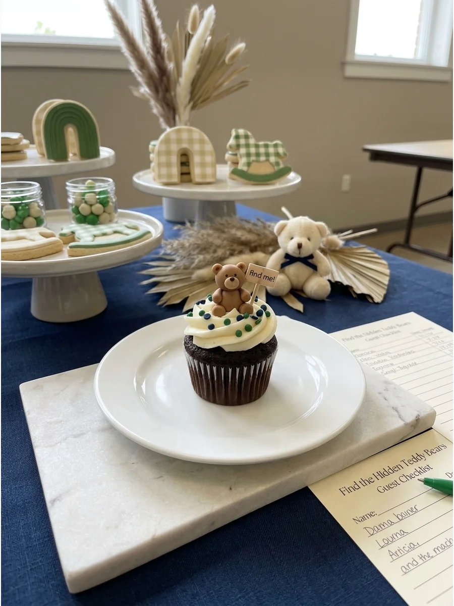 Small Party Dessert teddy bear baby shower