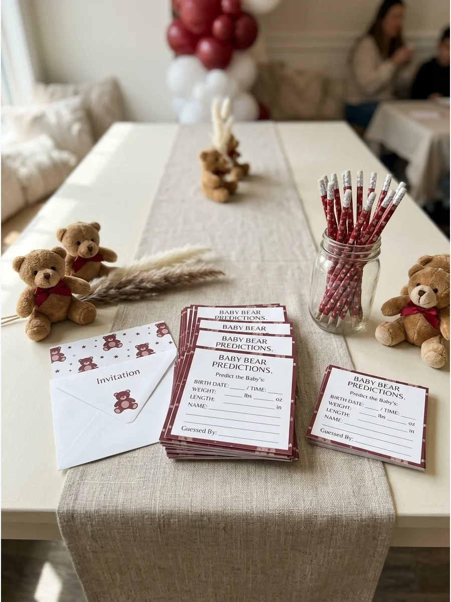 Hands-On Activity teddy bear baby shower