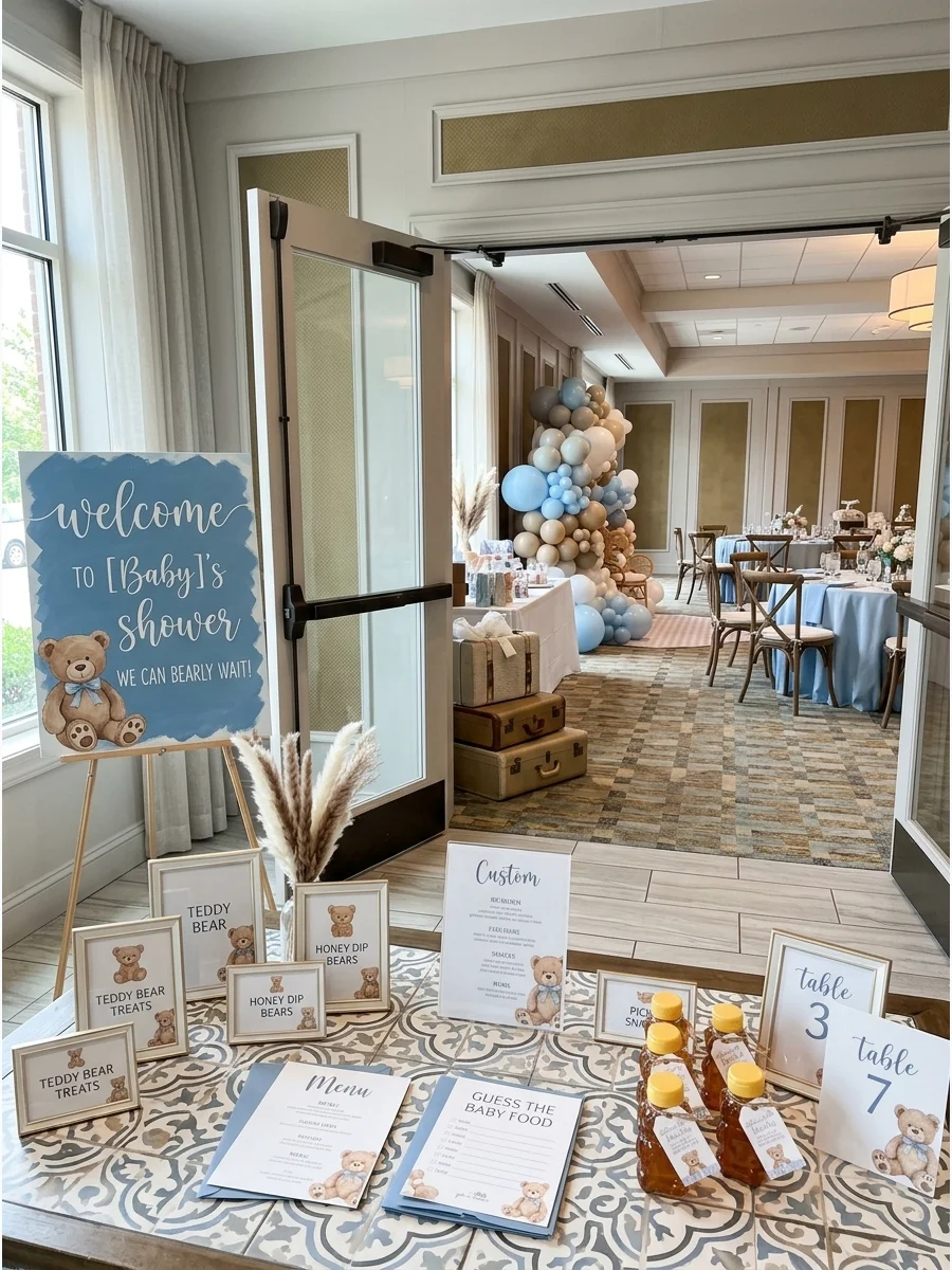 Comfortable Seating Plan teddy bear baby shower