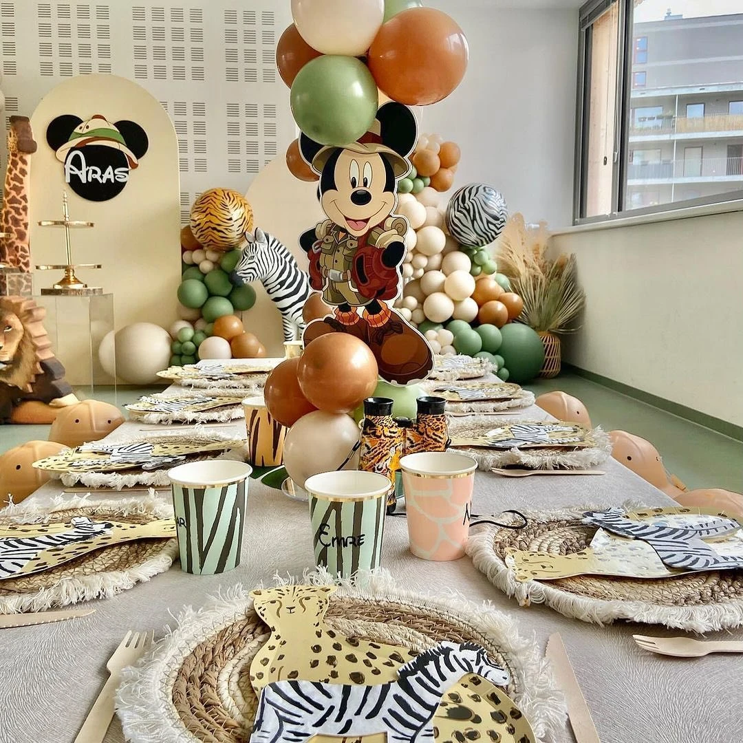 Textured Jute Table Settings wild one birthday party boys