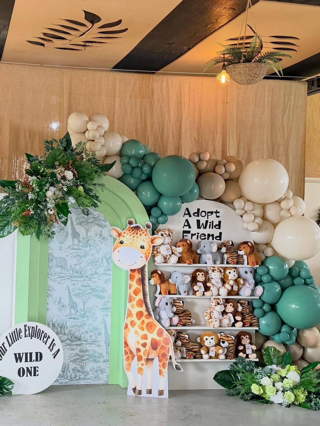 Interactive Animal Adoption Station wild one birthday party boys