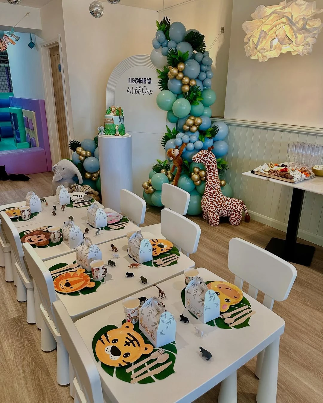 Minimalist Arch with Plush Accents wild one birthday party boys