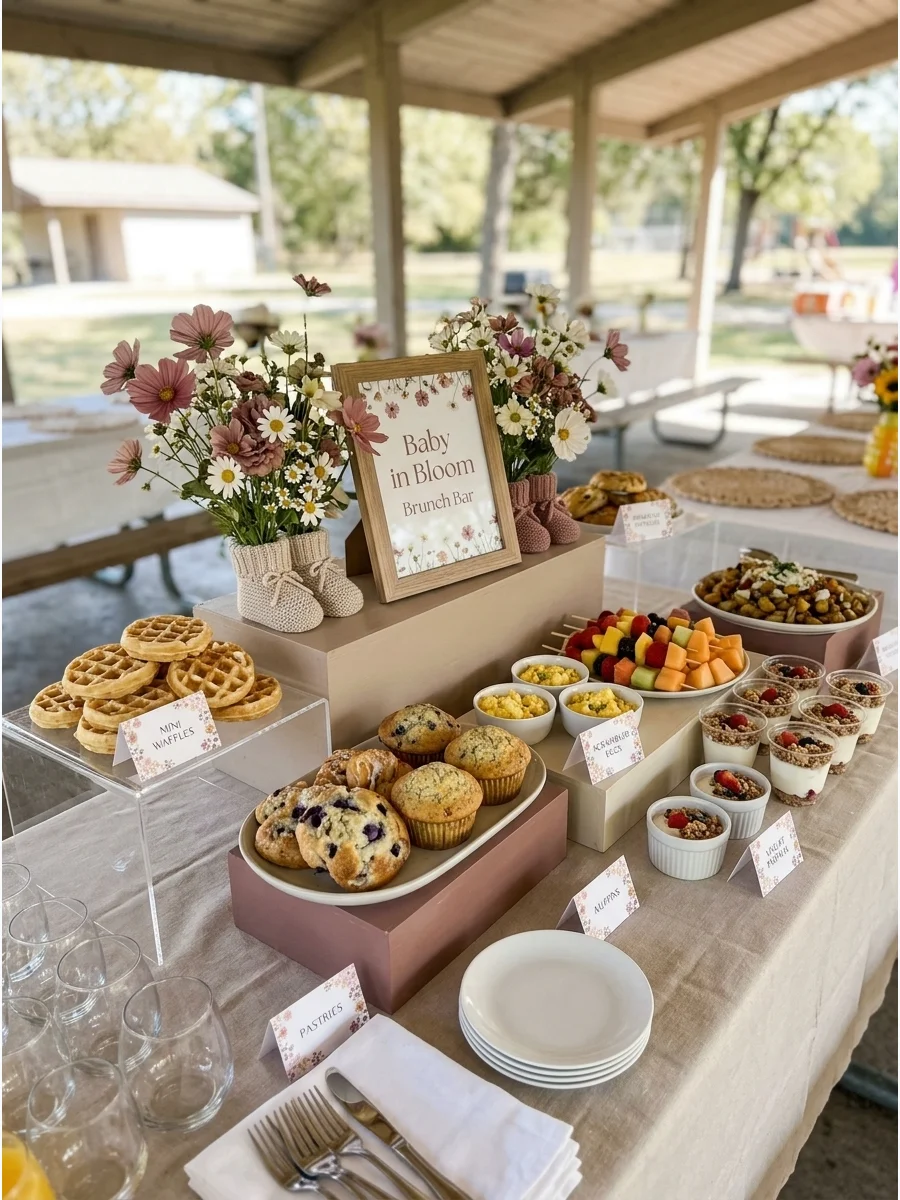 Baby in Bloom Brunch Bar support view 1