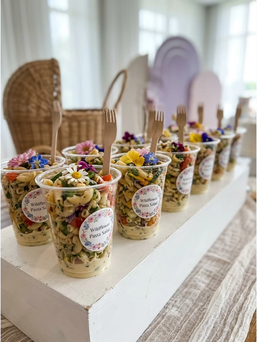 Wildflower Pasta Salad Cups support view 1
