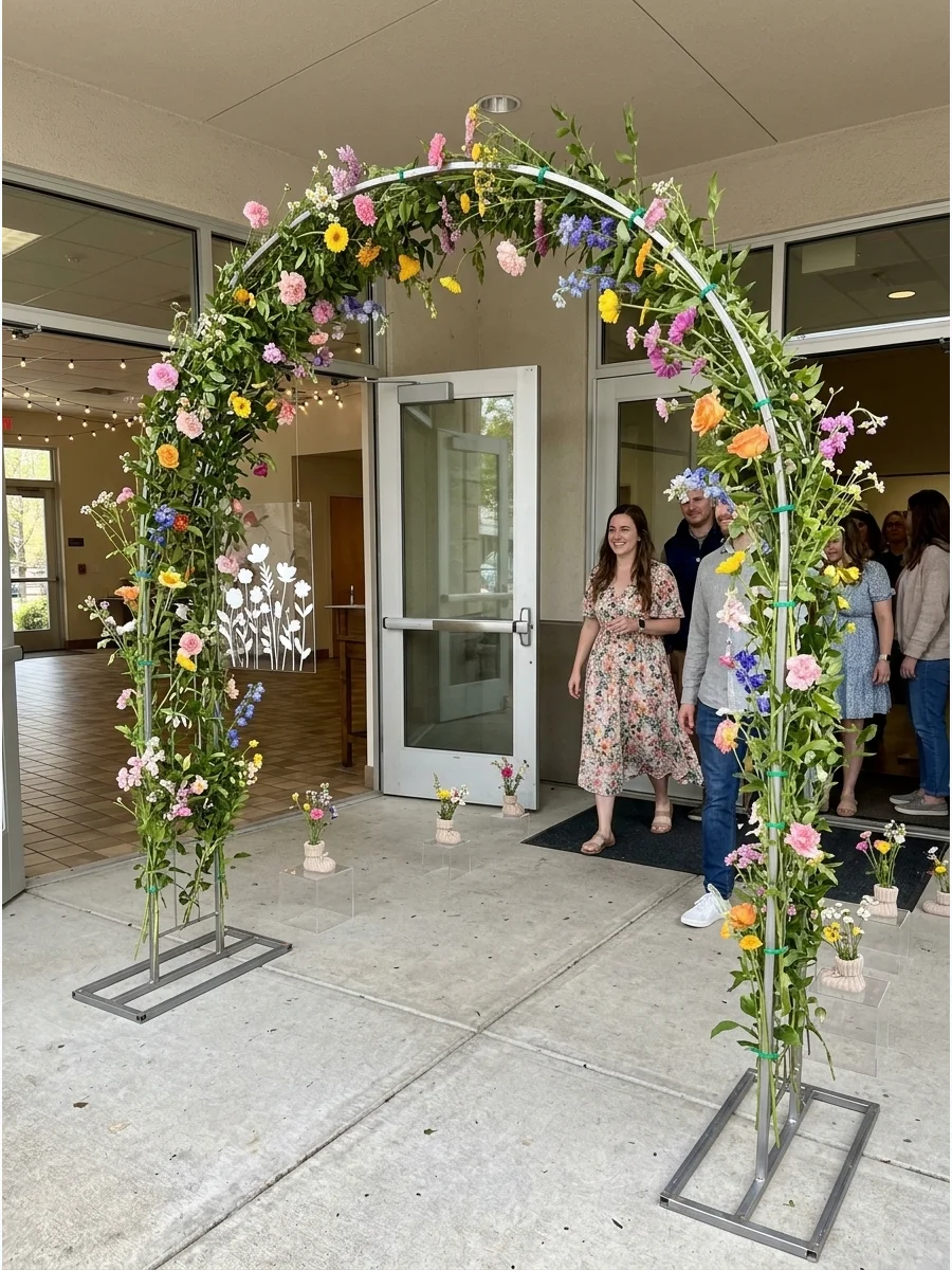 Wildflower Garden Arch support view 1