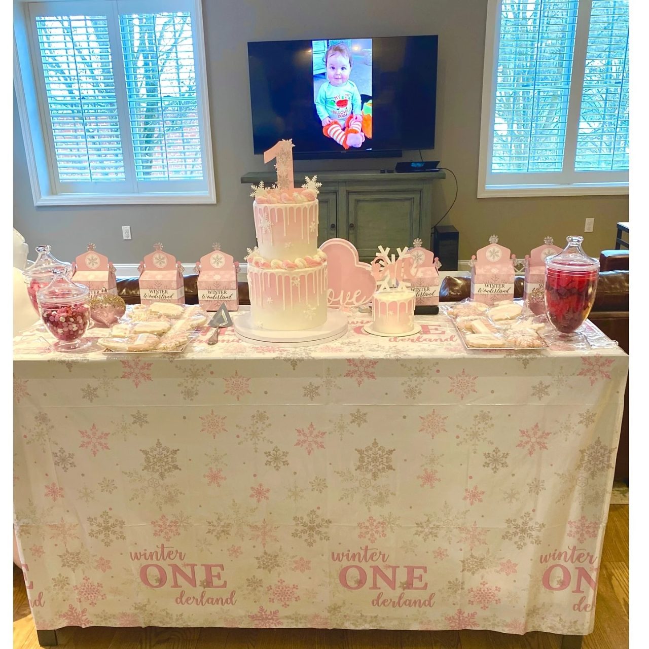Digital Milestone Slideshow winter onederland party