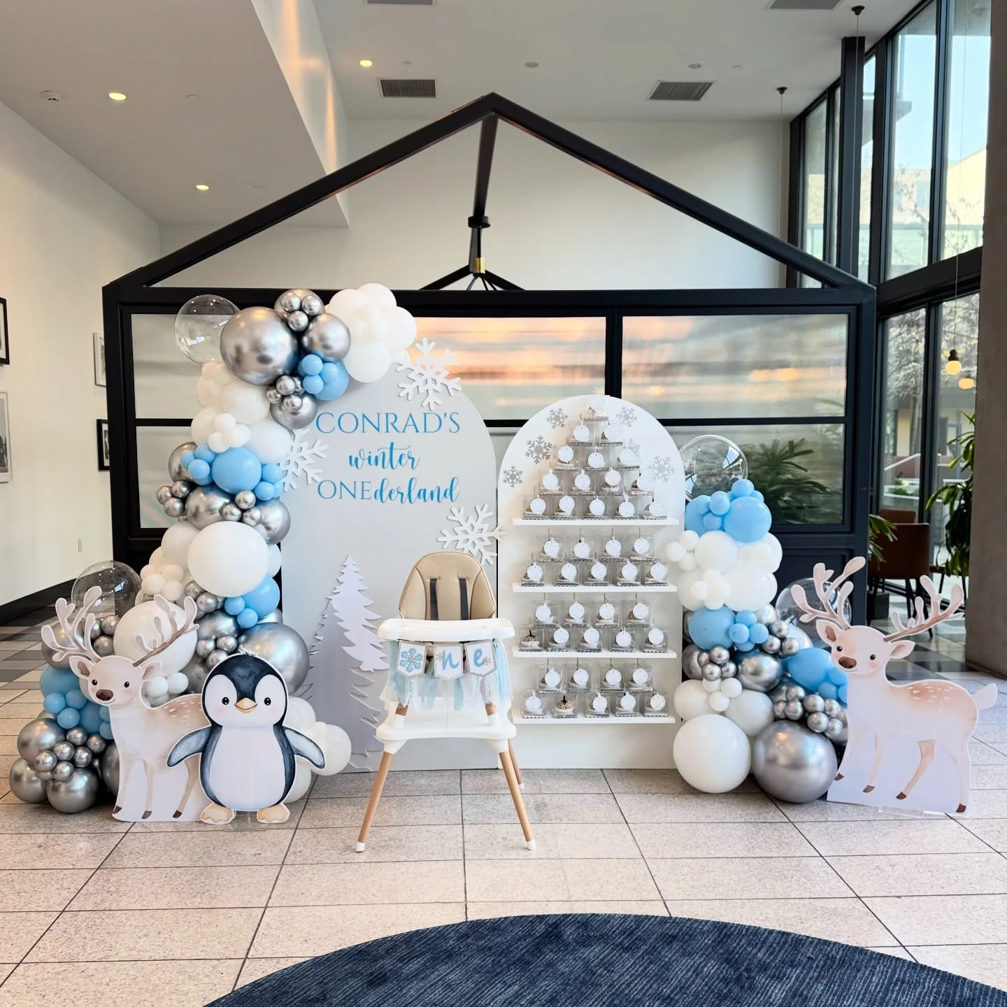 Character High Chair Station winter onederland party