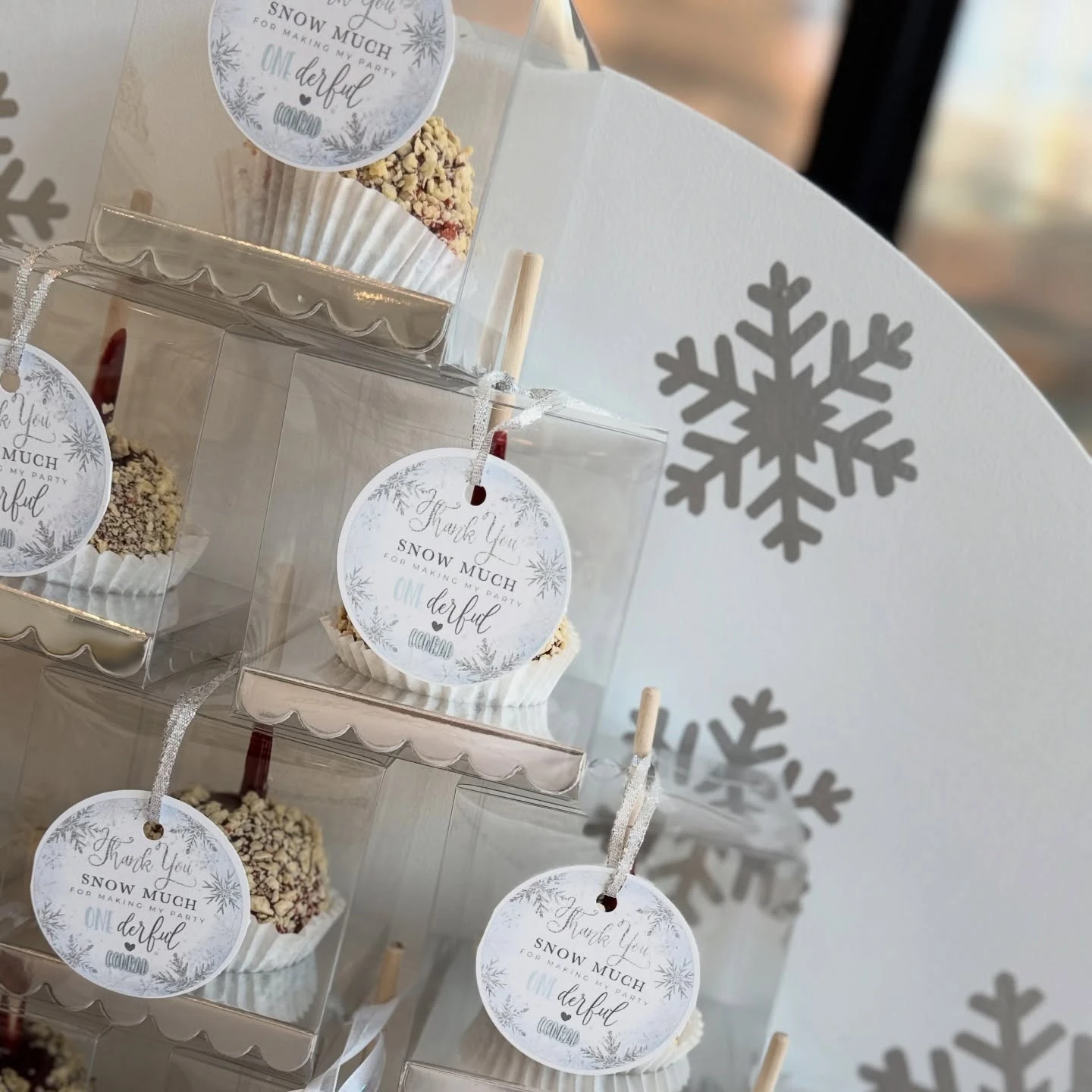 Individual Boxed Treat Favors winter onederland party