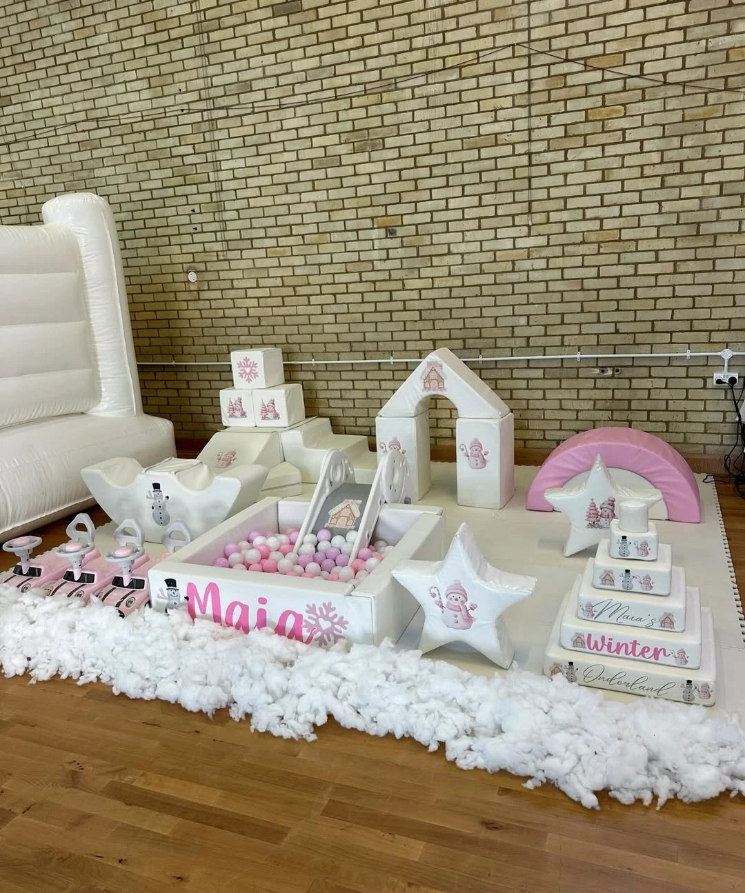 Snowy Soft Play Zone winter onederland party