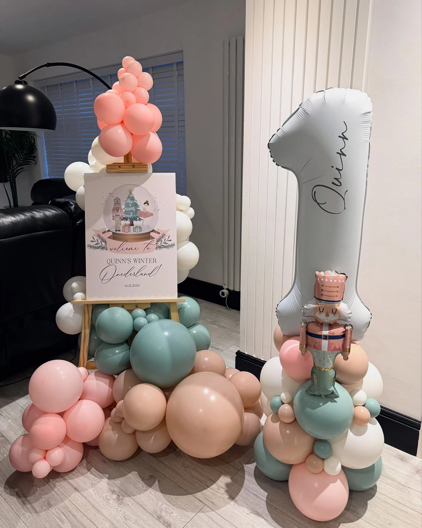 Pastel Nutcracker Welcome Station winter onederland party