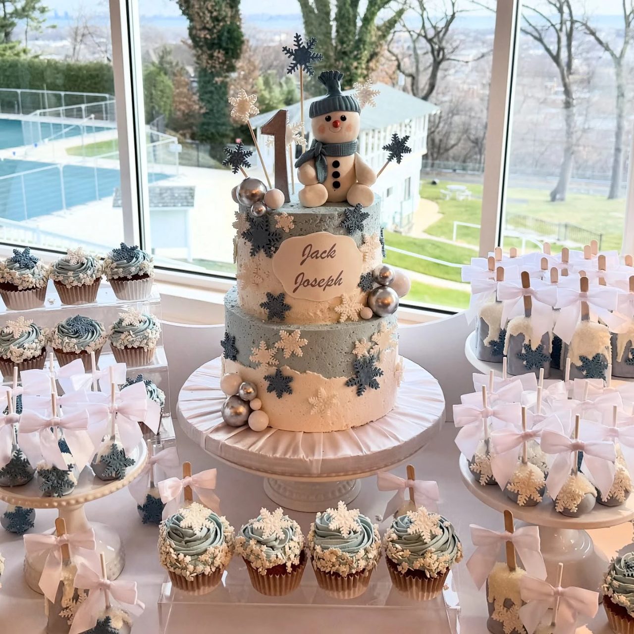 Textured Snow Frosting winter onederland party