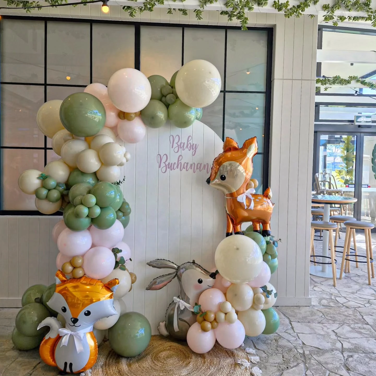 Personalized Forest Welcome Arch woodland baby shower