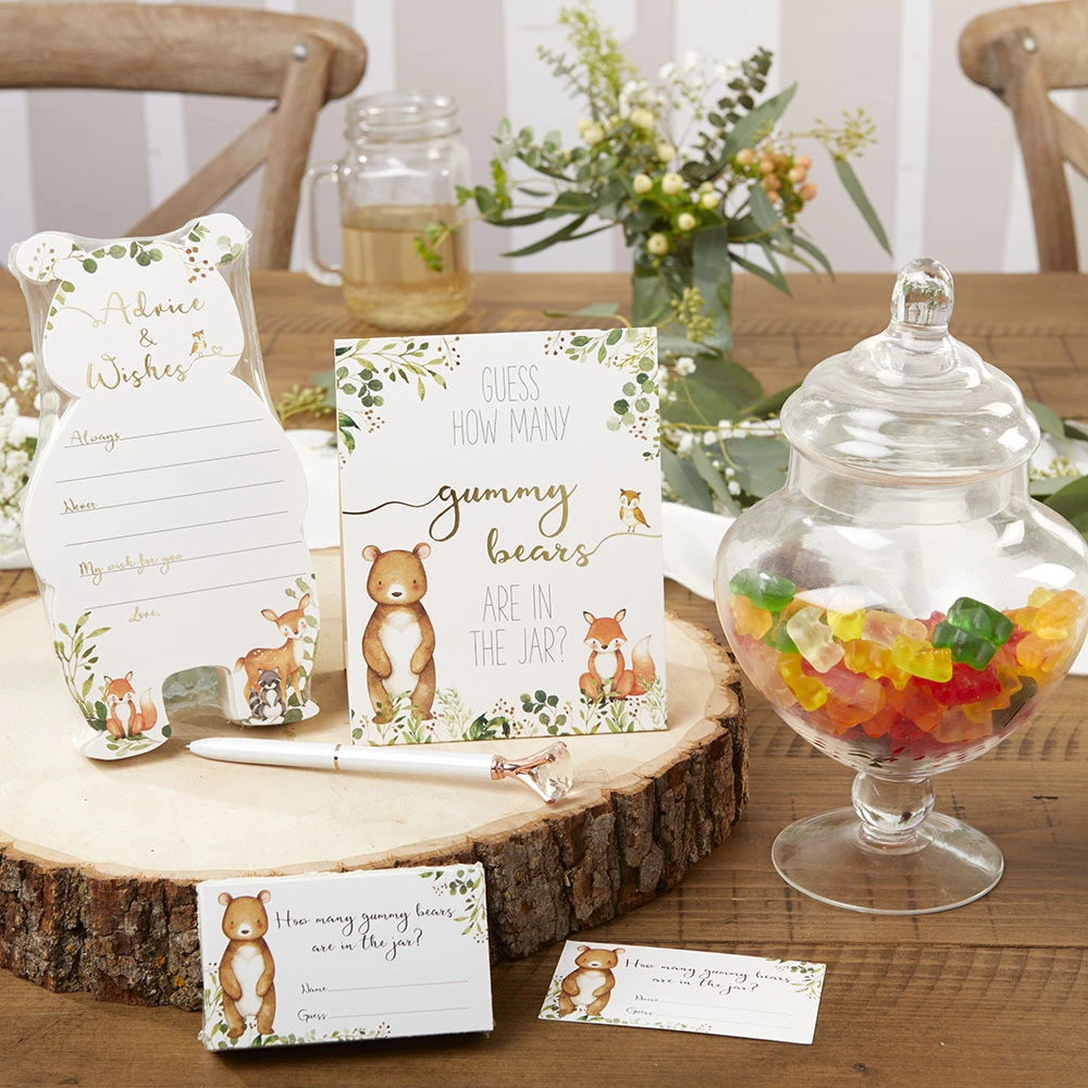 Interactive Forest Game Station woodland baby shower