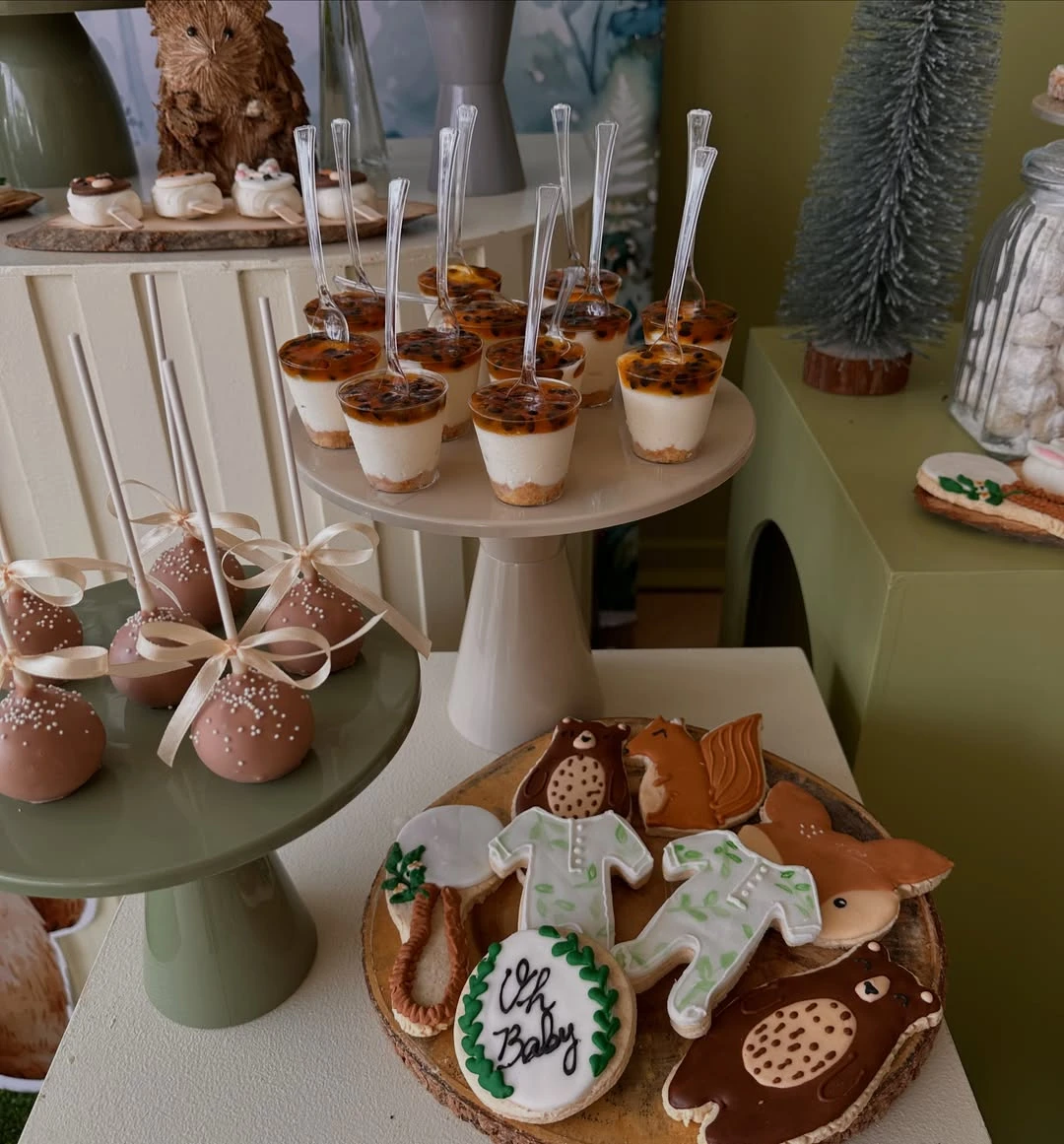 Individual Forest Parfait Cups woodland baby shower
