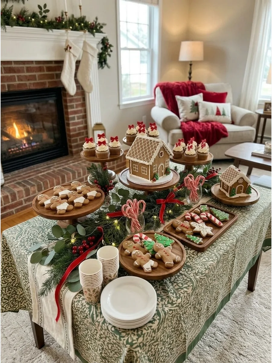 Gingerbread Baby Dessert Table support view 1