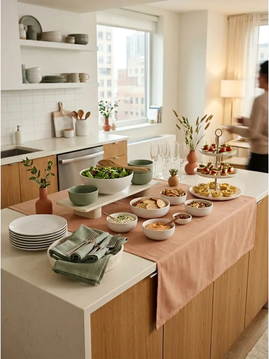 Kitchen Island Buffet support view 1